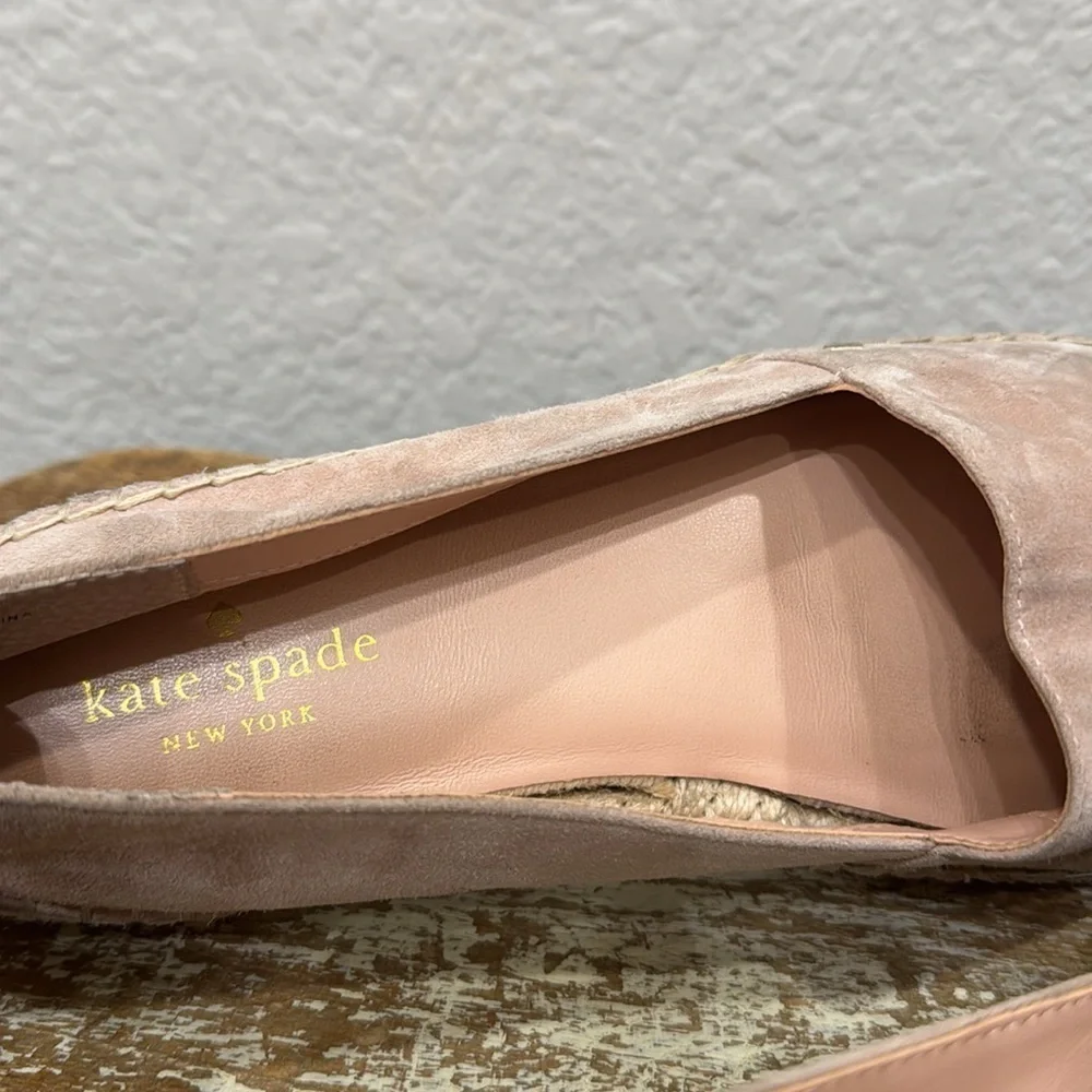 Kate Spade Grayson Suede Slip On Espadrille Size 8.5